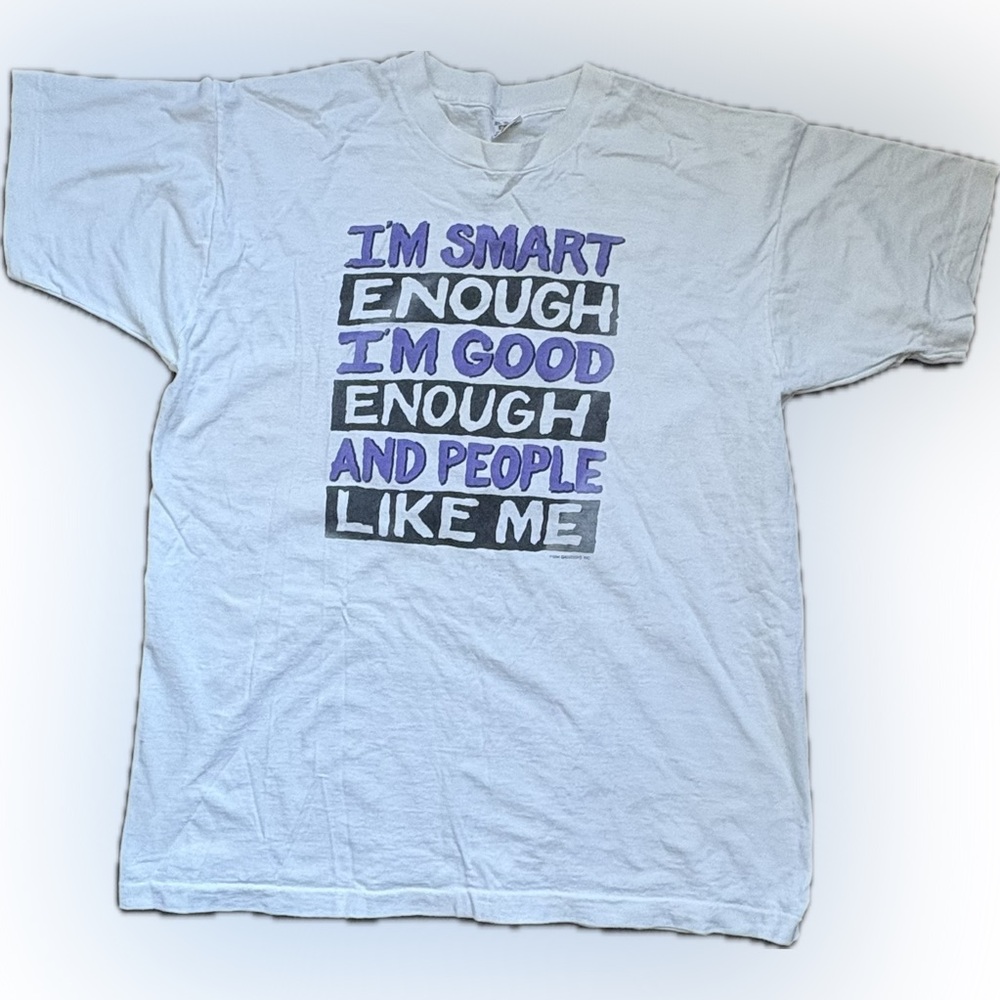 Vintagege Single Stitch Think Positive Gadzooks tee 90’s SNL